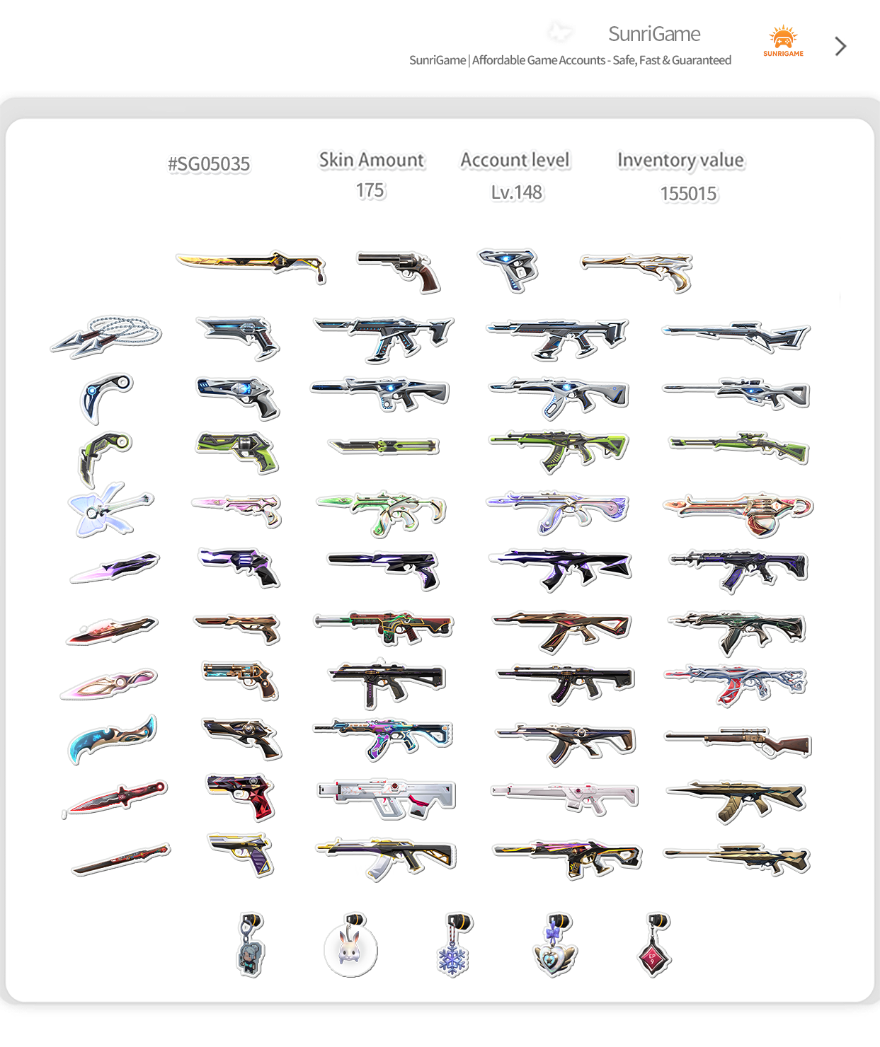 SOLD! #SG05035š„NA/FULL ACCESS & CHANGE EMAILš„VP SPENT 155015š„LEVEL 148š„SKINS 175š„VCT LOCK & Kuronami bundle