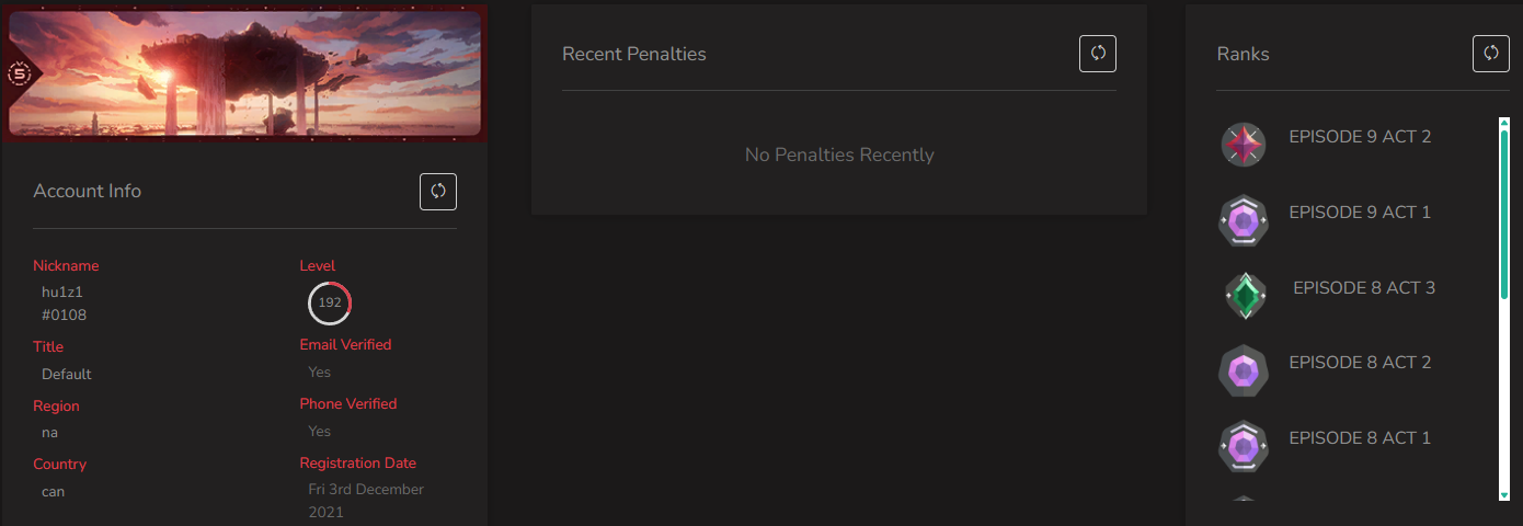 SOLD! #SG05128š„NA/FULL ACCESS & CHANGE EMAILš„VP SPENT 254290š„LEVEL 192š„SKINS 240š„ Ignite Collection & VCT LOCK & 22 & 23 & 24 champion bundles