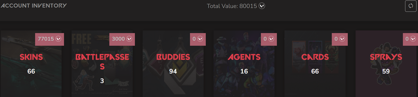 #SG05279š„NA/FULL ACCESS & CHANGE EMAILš„VP SPENT 80015š„LEVEL 74š„SKINS 66 š„24 champion bundle