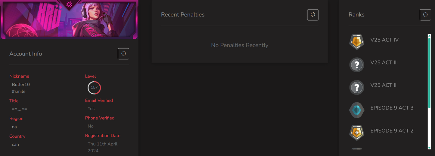 #SG05344š„NA/FULL ACCESS & CHANGE EMAILš„VP SPENT 97590š„LEVEL 157š„SKINS 100 š„25VCT