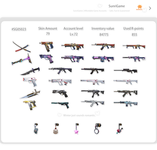 SOLD! #SG05023🔥NA/FULL ACCESS & CHANGE EMAIL🔥VP SPENT 84775 🔥LEVEL 72🔥SKINS 79🔥VCT LOCK