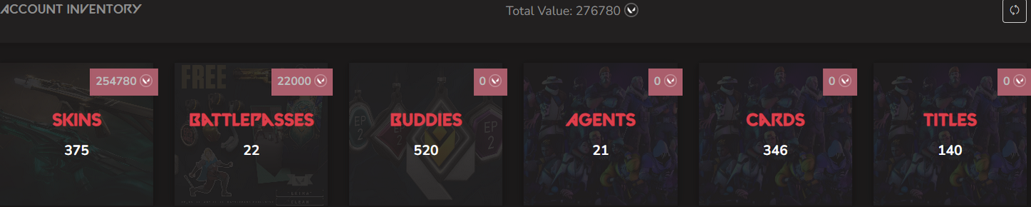 SOLD! #SG05017🔥NA/FULL ACCESS & CHANGE EMAIL🔥VP SPENT 276780 🔥LEVEL 333🔥SKINS 375🔥VCT LOCK & 21 & 22 &23 & CB Arcane Sheiff bundles