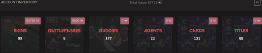 SOLD! #SG05055🔥NA/FULL ACCESS & CHANGE EMAIL🔥VP SPENT 87725🔥LEVEL 180🔥SKINS 99🔥25 VCT & Ignite Collection