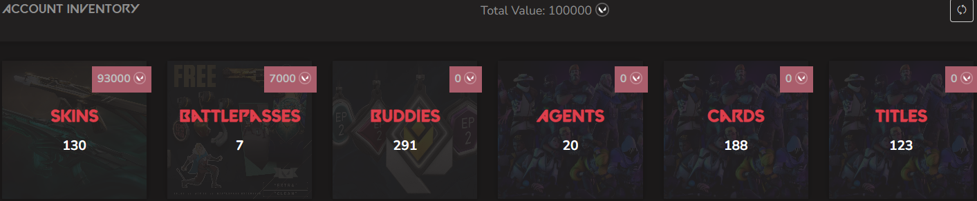 SOLD! #SG05069🔥NA/FULL ACCESS & CHANGE EMAIL🔥VP SPENT 100000 🔥LEVEL 297🔥SKINS 130🔥21 & 23 &24 champion bundles