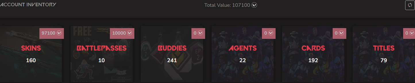SOLD! #SG05080🔥NA/FULL ACCESS & CHANGE EMAIL🔥VP SPENT 107100🔥LEVEL 175🔥SKINS 160🔥VCT LOCK &amp; 23 champion bundle