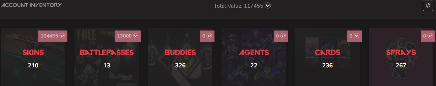 SOLD! #SG05085🔥NA/FULL ACCESS & CHANGE EMAIL🔥VP SPENT 117455🔥LEVEL 314🔥SKINS 210🔥VCT Lock & Ignite Collection & 22 & 23 & 24 champion bundles