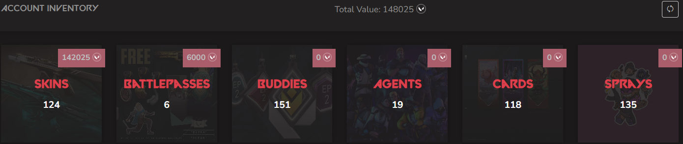 SOLD! #SG05116🔥NA/FULL ACCESS & CHANGE EMAIL🔥VP SPENT 148025🔥LEVEL 109🔥SKINS 124🔥VCT Lock & Ignite Collection & 22 & 23 champion bundles