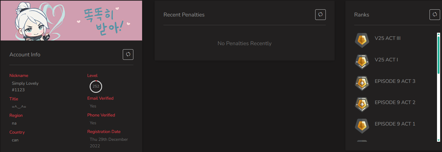 SOLD! #SG05122🔥NA/FULL ACCESS & CHANGE EMAIL🔥VP SPENT 63050🔥LEVEL 252🔥SKINS 80🔥VCT Lock & 25 VCT  & 23 & 24 champion bundles
