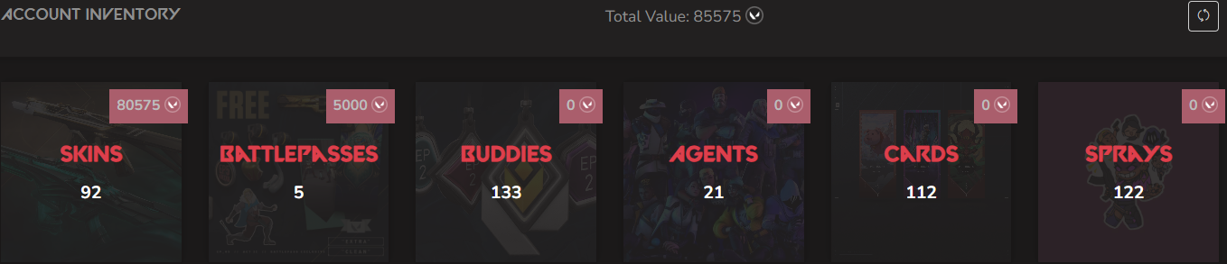 SOLD! #SG05124🔥NA/FULL ACCESS & CHANGE EMAIL🔥VP SPENT 85575🔥LEVEL 107🔥SKINS 92🔥 VCT LOCK & 24 champion