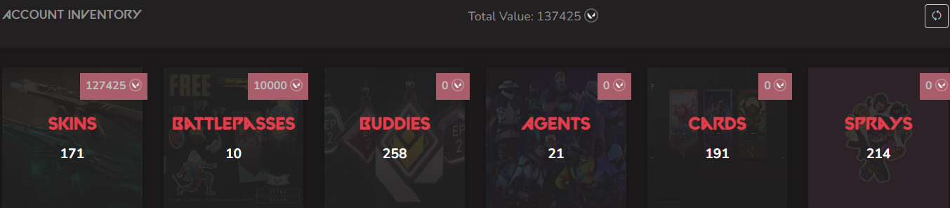 SOLD! #SG05132🔥NA/FULL ACCESS & CHANGE EMAIL🔥VP SPENT 137425🔥LEVEL 176🔥SKINS 171 🔥VCT LOCK & 22 & 23 & 24 champion bundles