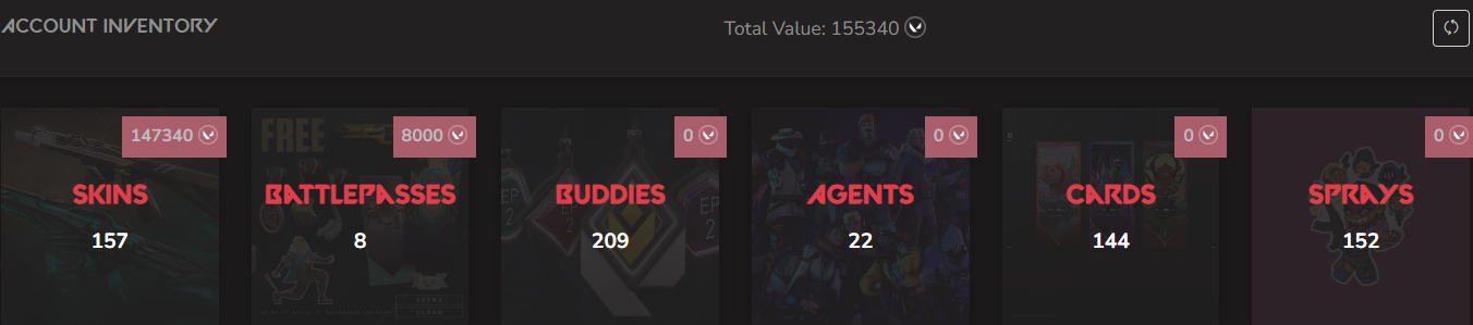 SOLD! #SG05133🔥NA/FULL ACCESS & CHANGE EMAIL🔥VP SPENT 155340🔥LEVEL 139🔥SKINS 157🔥25 VCT 24 champion bundles