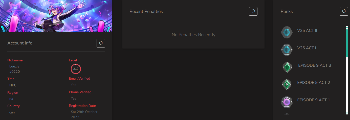SOLD! #SG05134🔥NA/FULL ACCESS & CHANGE EMAIL🔥VP SPENT 159150🔥LEVEL 217🔥SKINS 190🔥 Ignite Collection & 23 champion bundles