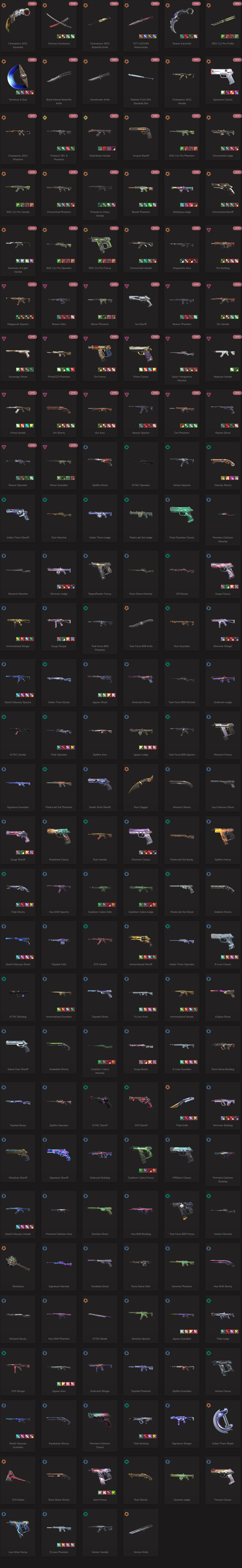 SOLD! #SG05139🔥NA/FULL ACCESS & CHANGE EMAIL🔥VP SPENT 134005🔥LEVEL 236🔥SKINS 172🔥 VCT LOCK & 21 & 22 champion bundles