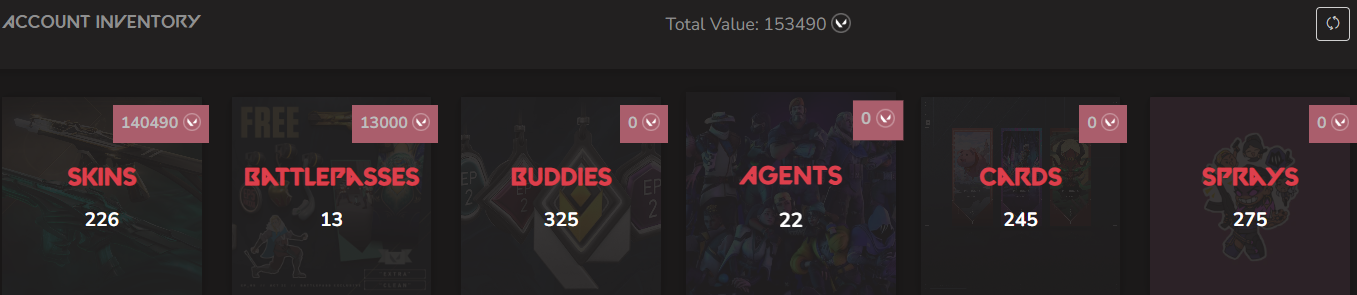 SOLD! #SG05150🔥NA/FULL ACCESS & CHANGE EMAIL🔥VP SPENT 153490🔥LEVEL 278🔥SKINS 226🔥 25 VCT & 23 & 24 champion bundles