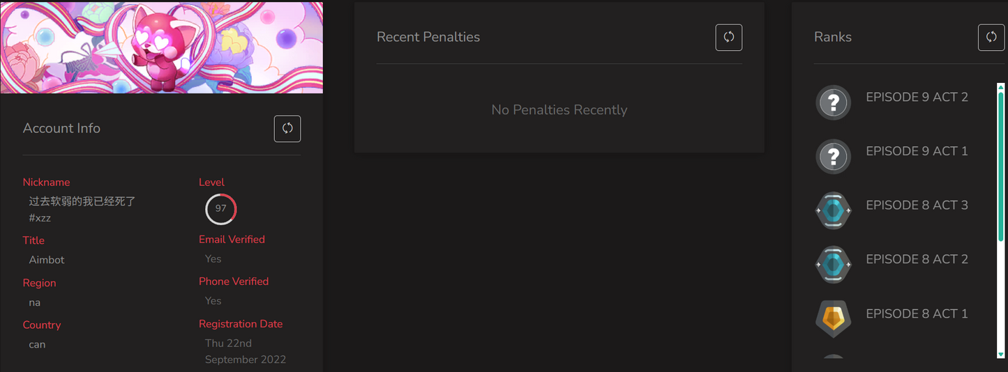 SOLD！#SG05215🔥NA/FULL ACCESS & CHANGE EMAIL🔥VP SPENT 118675🔥LEVEL 97🔥SKINS 110 🔥Ignite Collection & 23 champion bundle