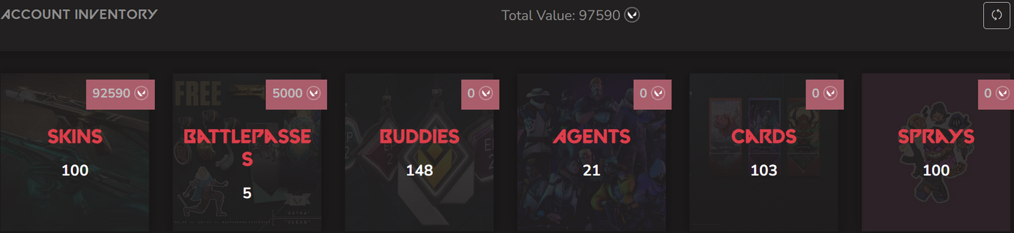 #SG05344🔥NA/FULL ACCESS & CHANGE EMAIL🔥VP SPENT 97590🔥LEVEL 157🔥SKINS 100 🔥25VCT