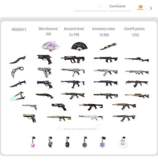 SOLD! #SG05011🔥NA/FULL ACCESS & CHANGE EMAIL🔥VP SPENT 97200🔥LEVEL 188🔥SKINS 104🔥Ignite Collection 23 champion & Nocturnum bundle